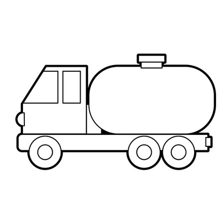 Tank truck coloring book stock photos and images