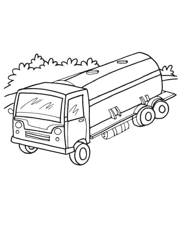 Tanker truck on road coloring page download free tanker truck on road coloring page for kids best coloring pages