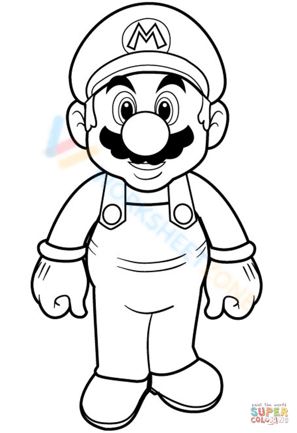 Grade mario coloring pages worksheets