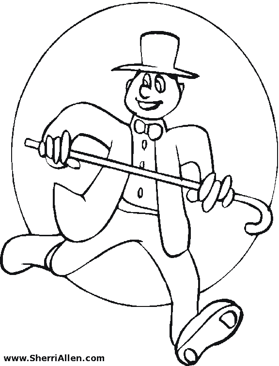 Free dance coloring pages from