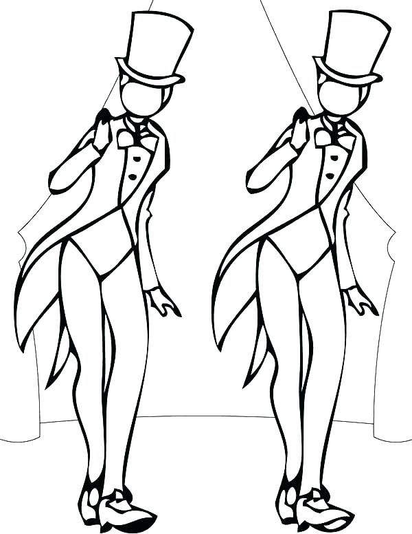 Dance coloring pages