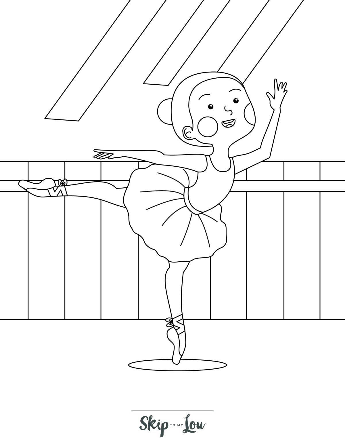 Ballerina coloring pages