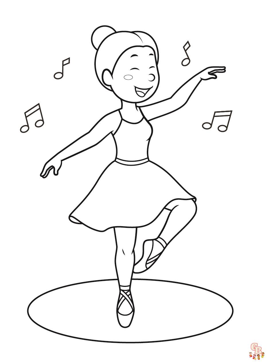 Dance coloring pages