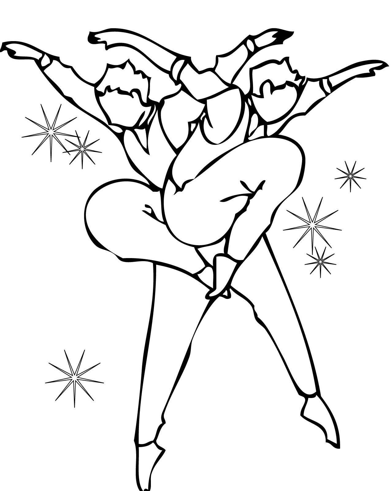 Dance coloring pages