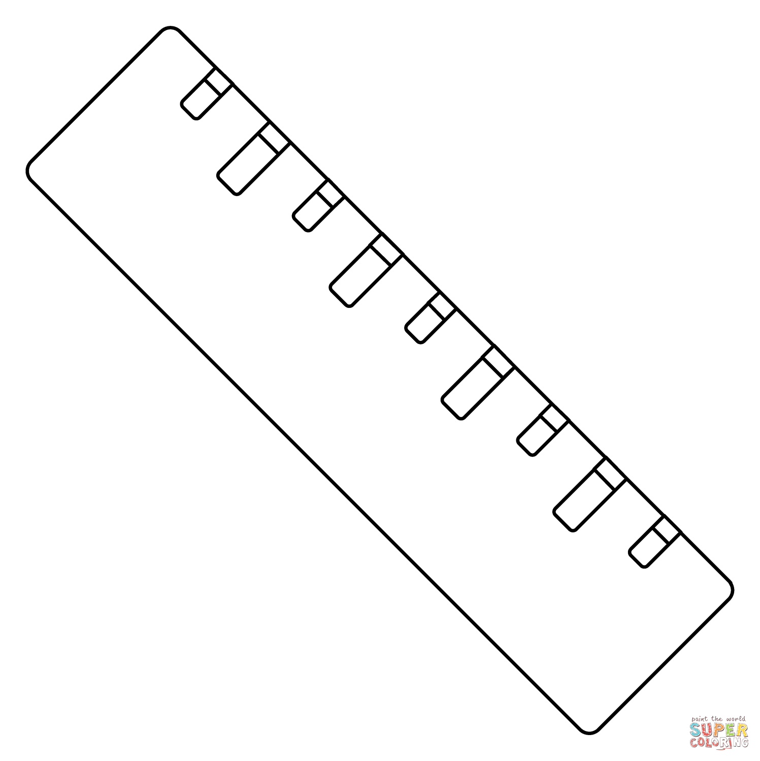 Straight ruler emoji coloring page free printable coloring pages