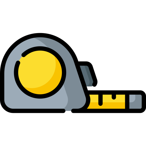 Measuring tape special lineal color icon