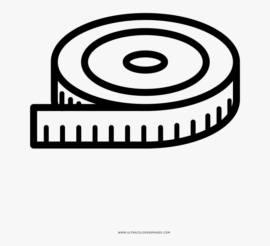 Measuring tape coloring page