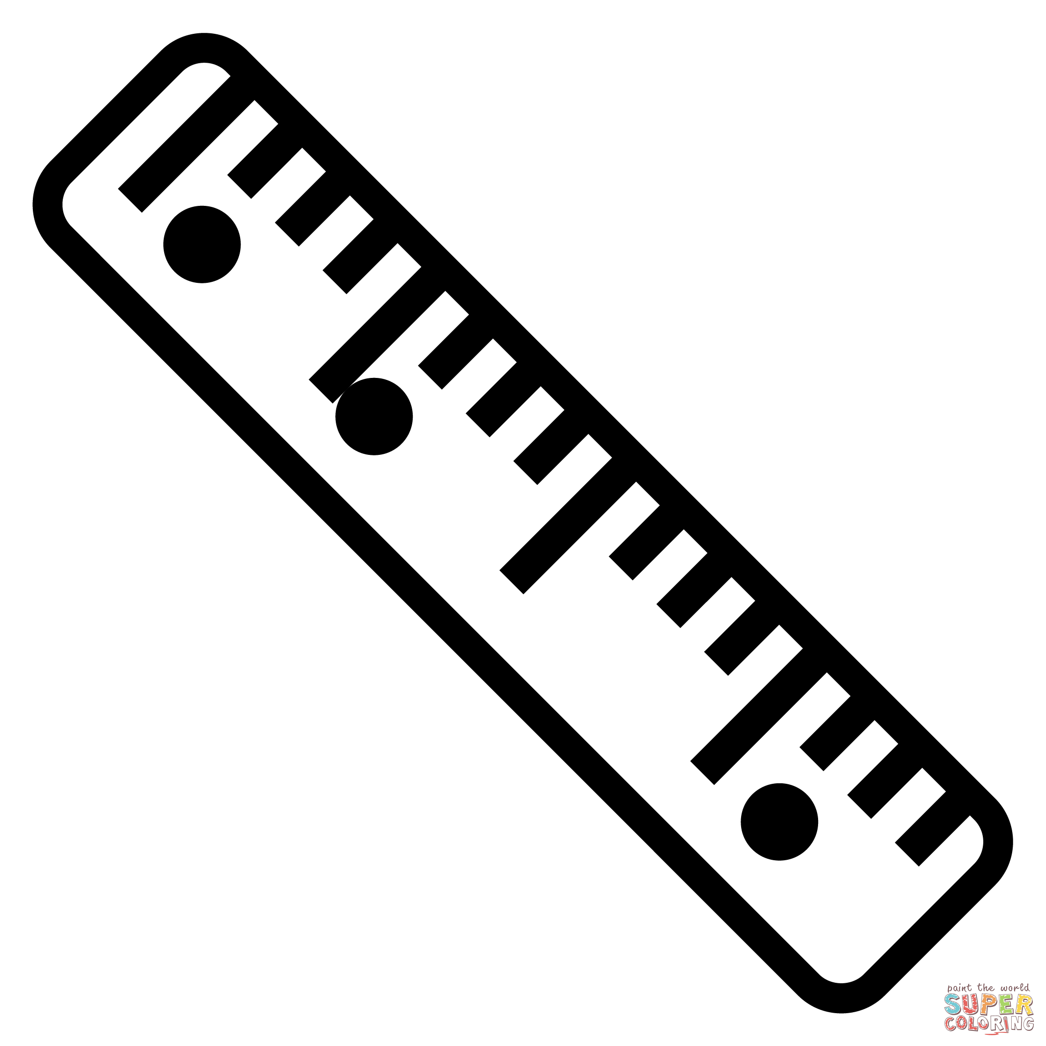 Straight ruler emoji coloring page free printable coloring pages