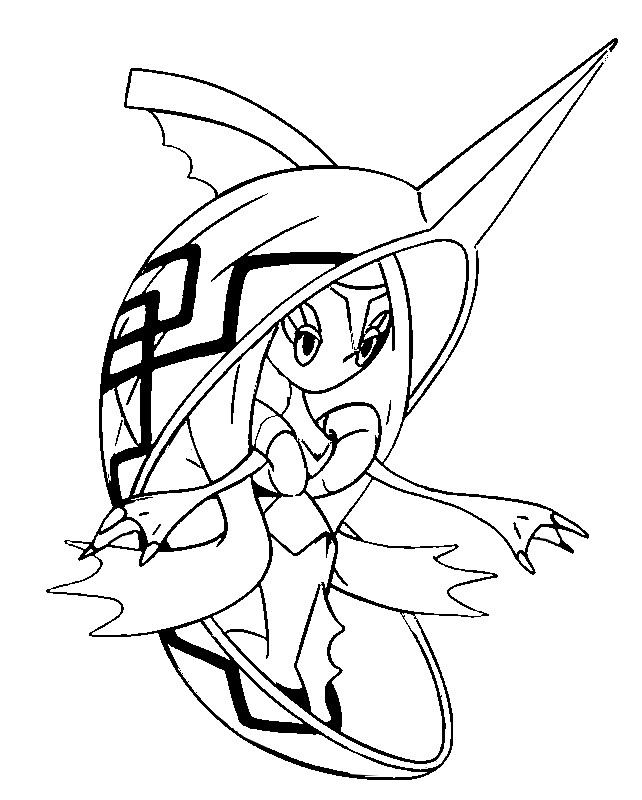 Coloring page pokãmon sun and moon tapu fini