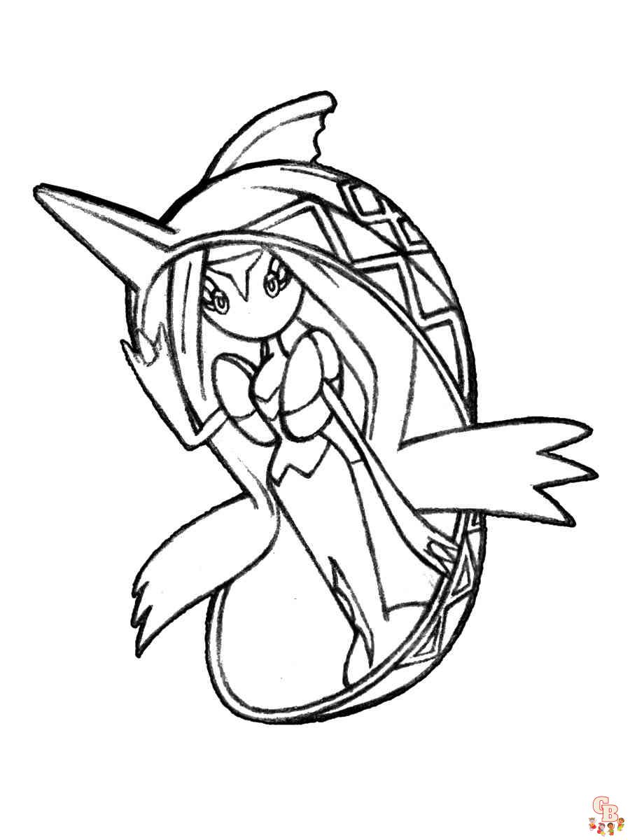 Explore the joy of pokemon tapu fini coloring pages