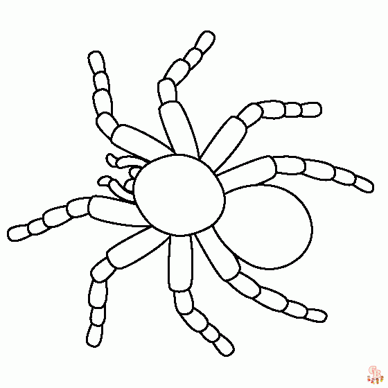 Free tarantula coloring pages to print and color