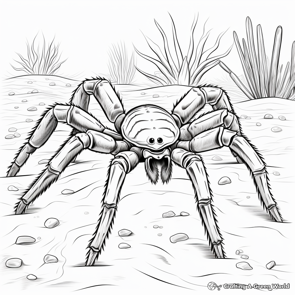 Tarantula coloring pages