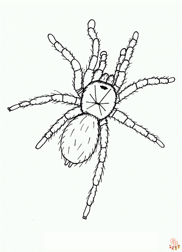 Free tarantula coloring pages to print and color
