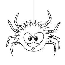 Dreadful tarantula coloring pages