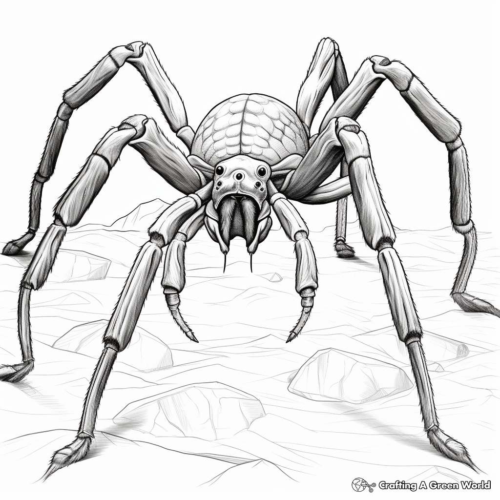 Tarantula coloring pages