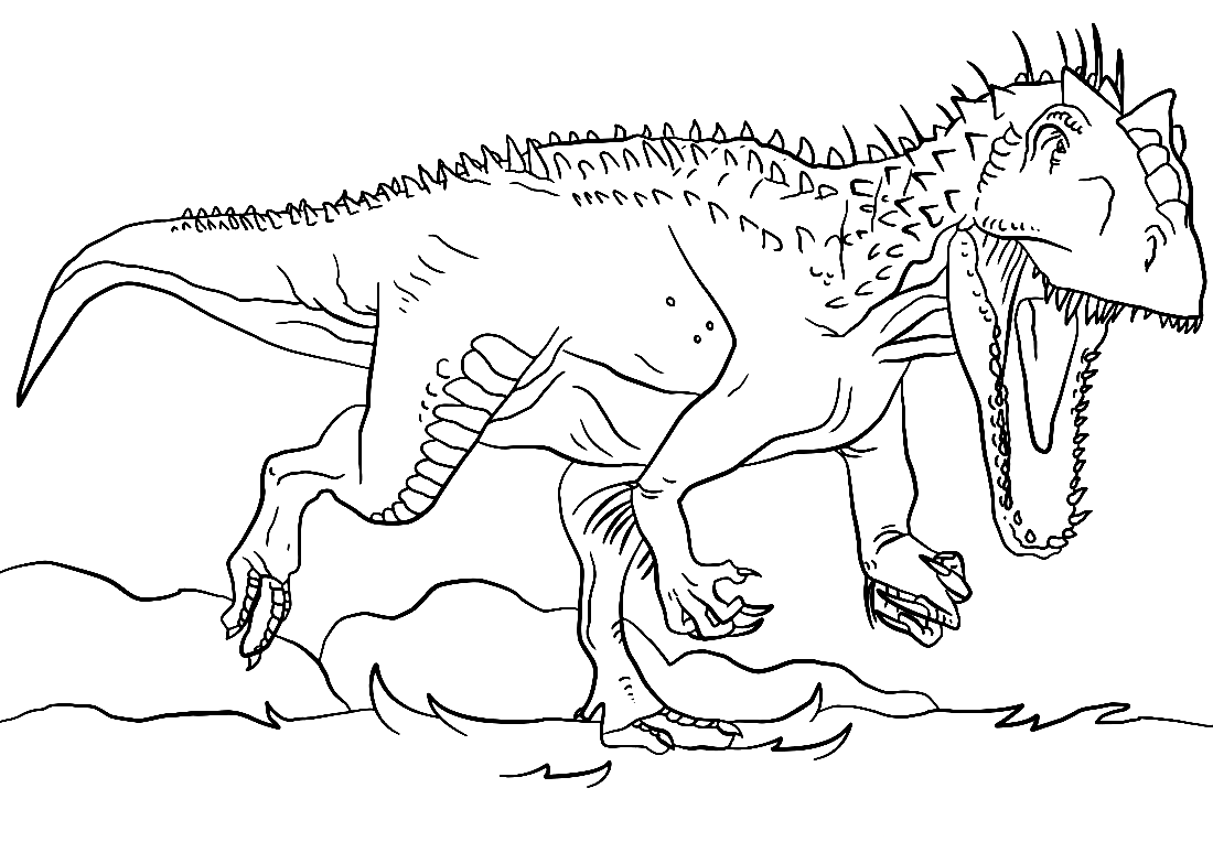 Tyrannosaurus coloring pages printable for free download