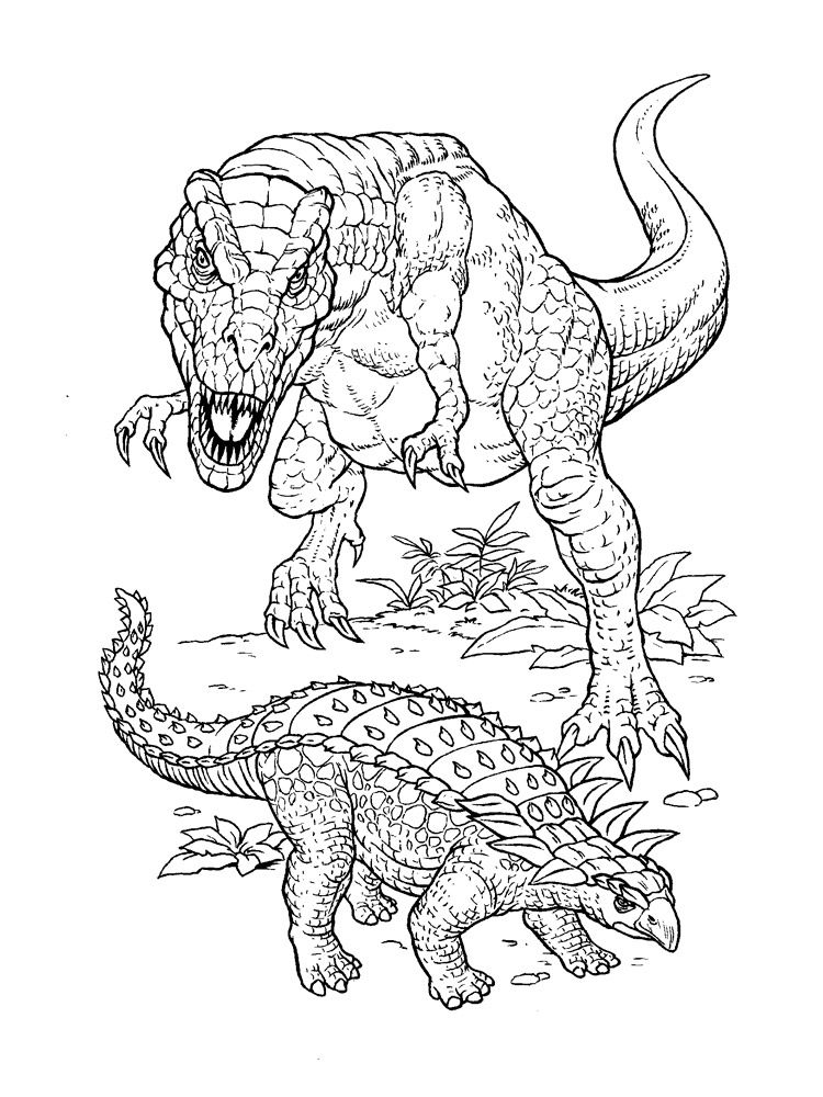 Free tarbosaurus coloring pages pdf to print