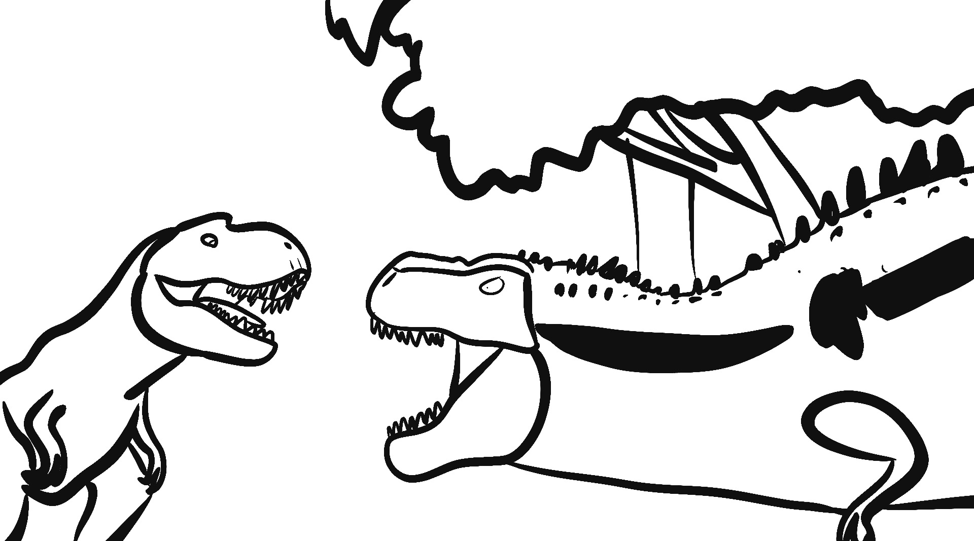 Tarbosaurus vs albertosaurus by raptor on