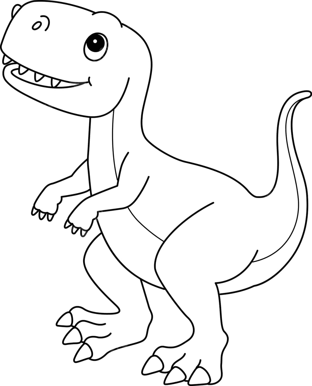 Tyrannosaurus isolated coloring page for kids wildlife animal line vector animal drawing ring drawing kid drawing png and vector with transparent background for free download