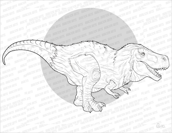 Tyrannosaurus coloring page