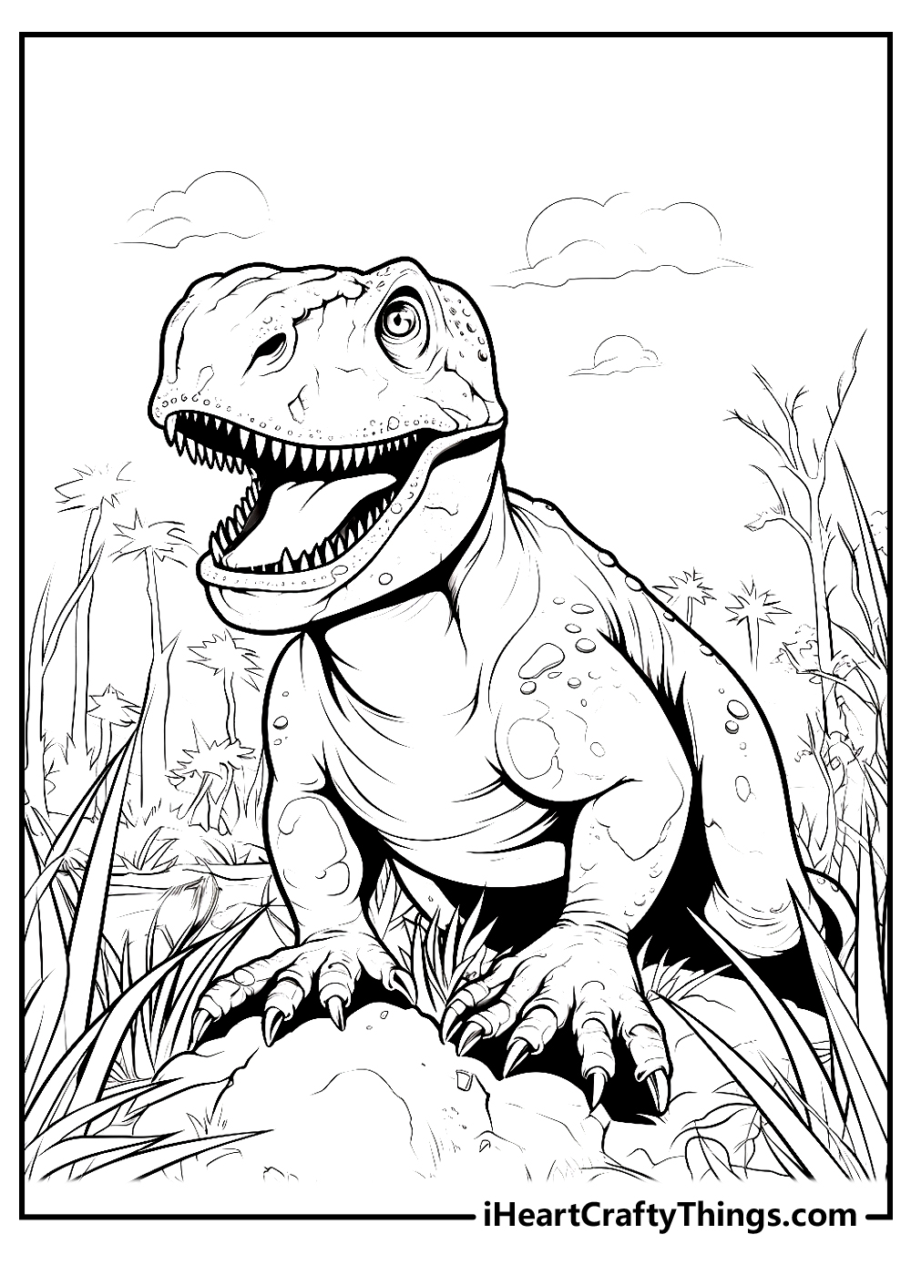 Tyrannosaurus coloring pages free printables