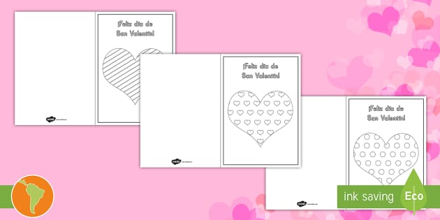 Tarjetas para imprimir dãa de san valentãn