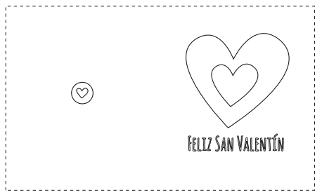 Tarjetas de san valentãn para descargar y colorear gratis