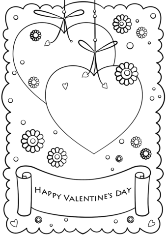 Dibujo de feliz dãa de san valentãn para colorear dibujos para colorear imprimir gratis