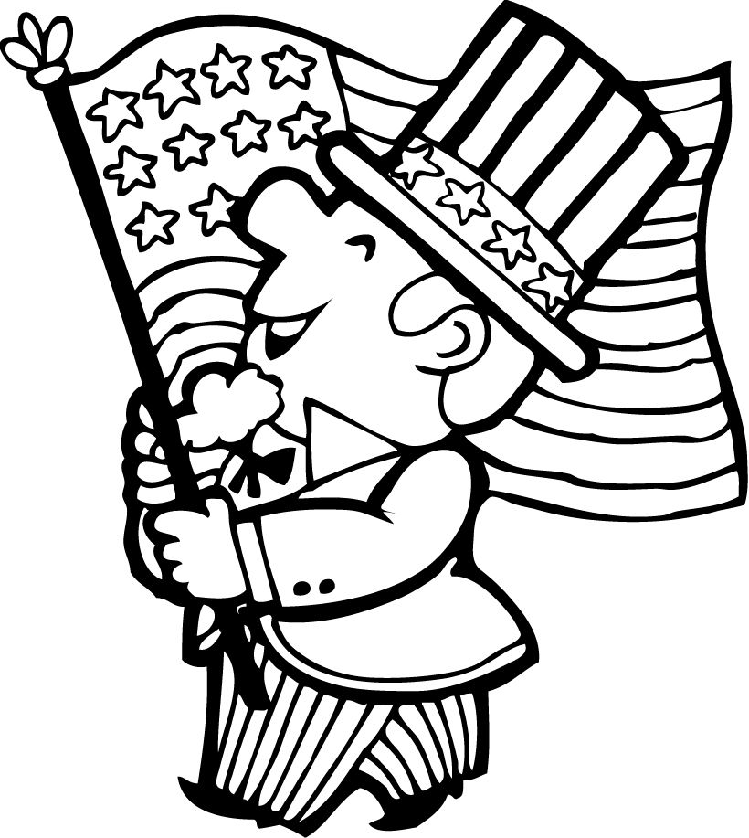 July coloring page