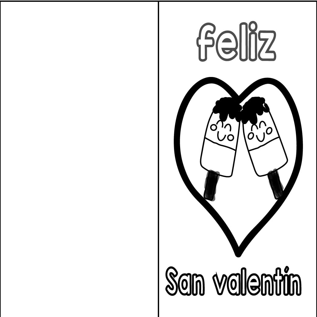 Tarjetas de san valentãn para niãos para imprimir