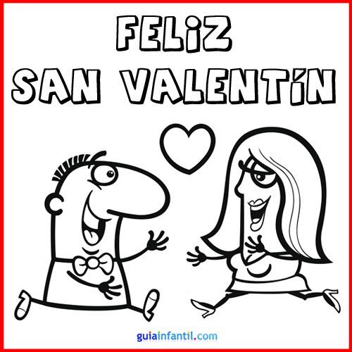 Tarjetas de san valentãn para imprimir y colorear