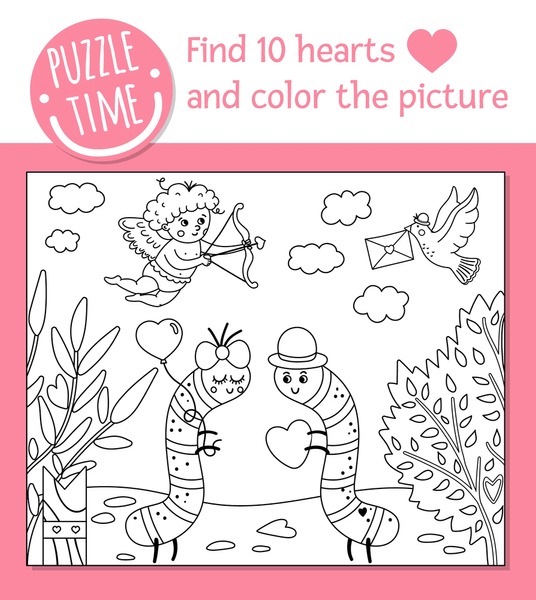 Imãgenes fotos de stock objetos en d y vectores sobre coloring page cupid