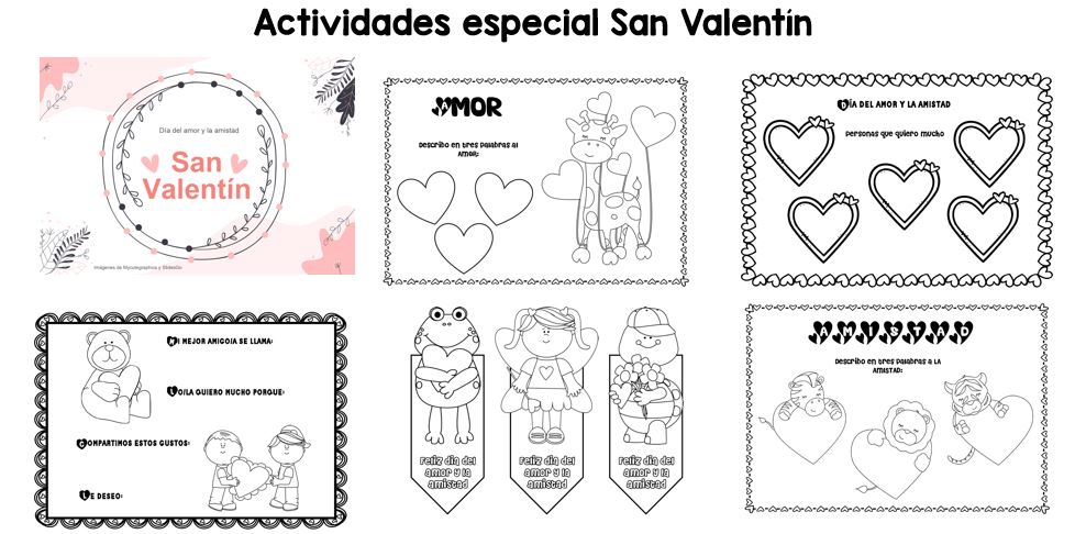 Cuaderno de actividad variadas pecial san valentãn