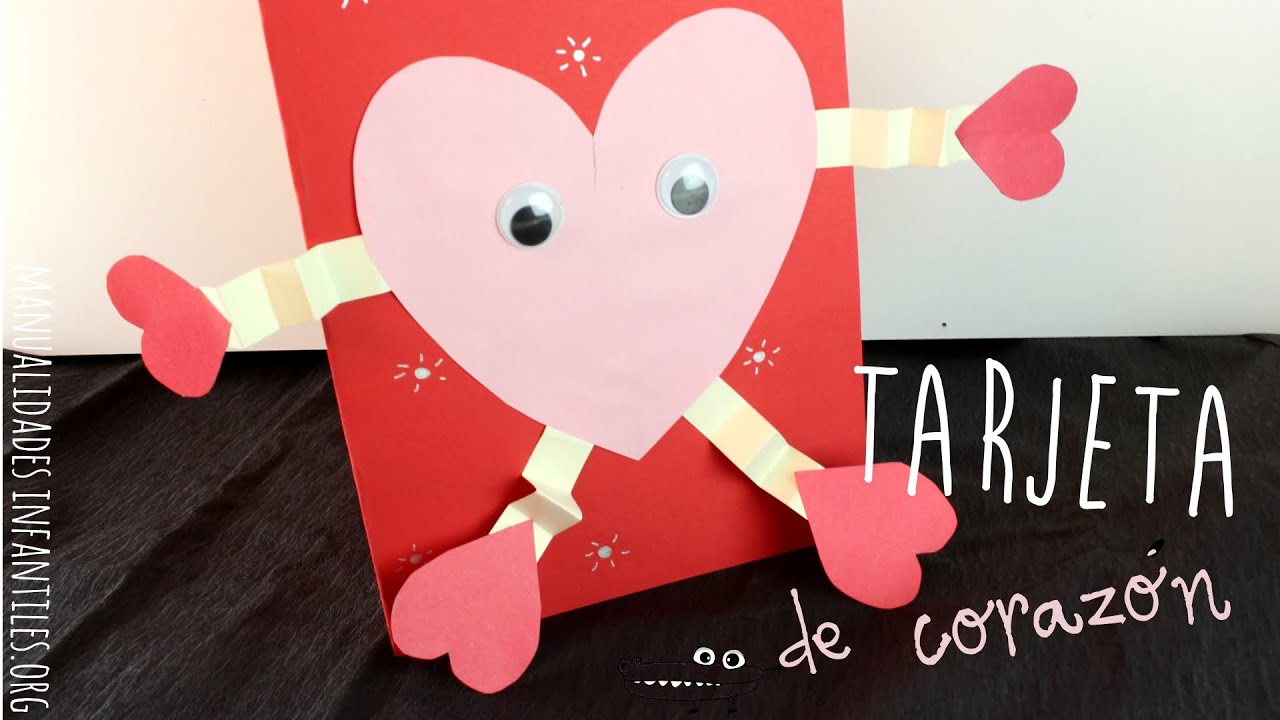 Tarjeta corazãn de san valentin