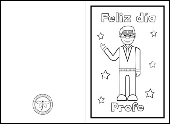 Spanish teachers day cards coloring tags tarjetas dãa del profesor colorear