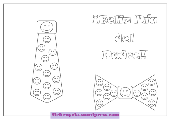 Plantillas y tarjetas imprimibles para el dãa del padre fieltro y cãa