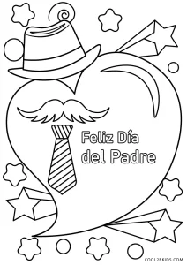 Dibujos de dãa del padre para colorear