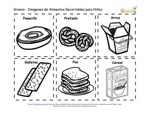 Recortabl imprimibl de tarjetas de memoria de los granos para niãos