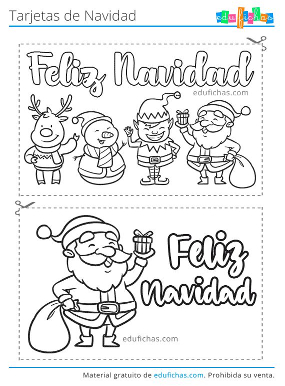 Pin en fichas de navidad