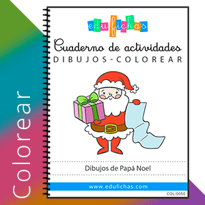 Dibujos de navidad para imprimir y colorear en pdf gratis