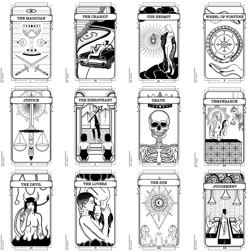 The queer witch tarot coloring book â mara bee