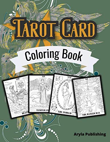 Tarot card coloring book adult teen colouring page fun stress relief relaxation and escape color in fun