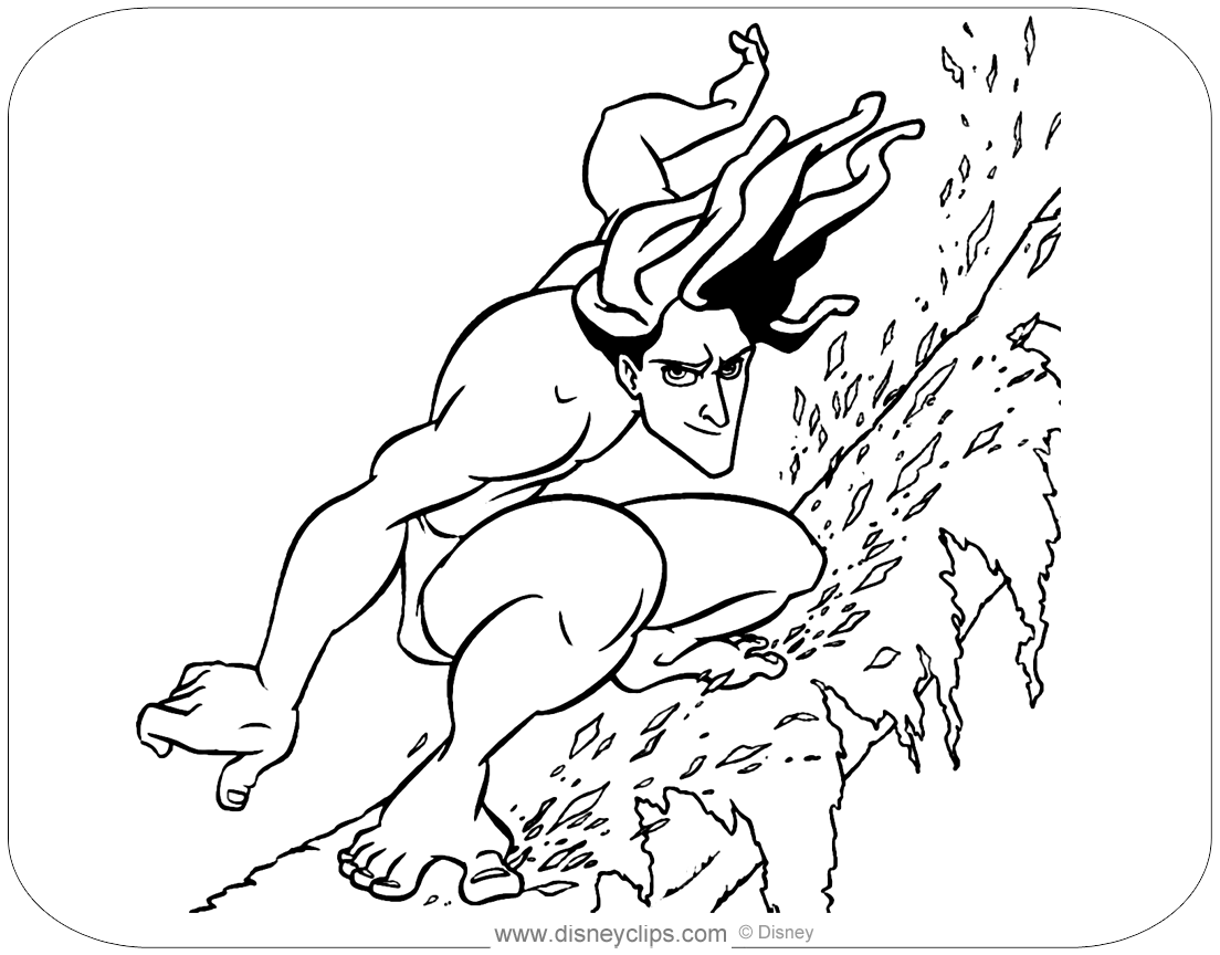 Disneys tarzan coloring pages