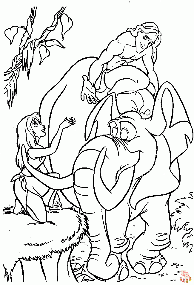 Tarzan coloring pages