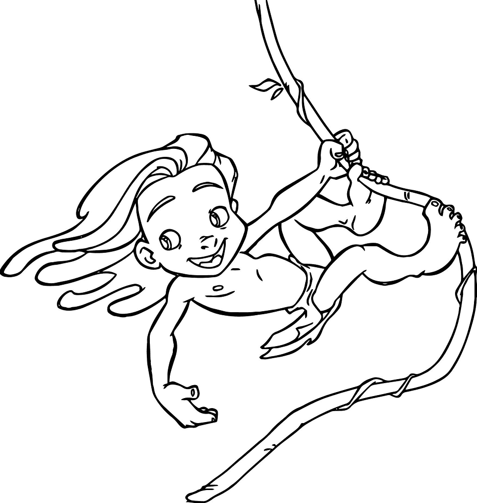 Tarzan coloring pages printable for free download