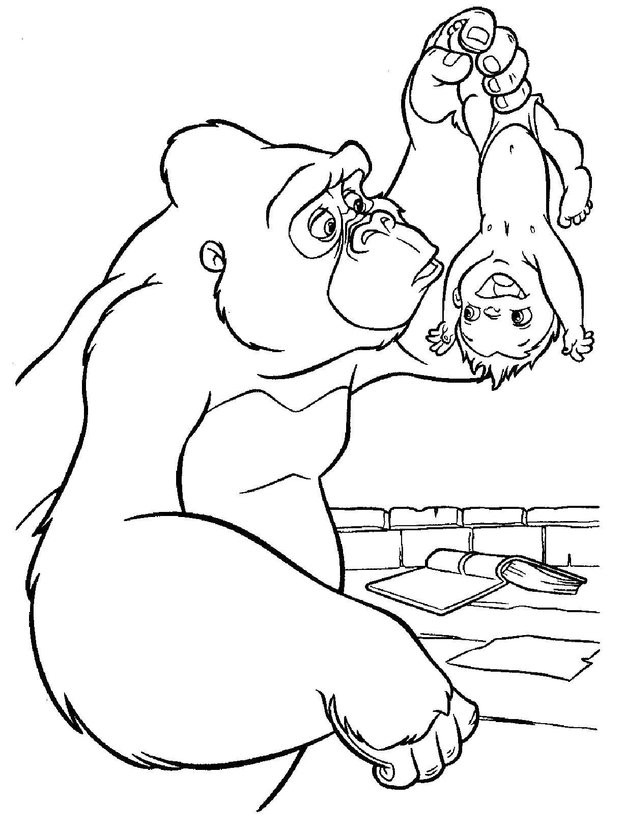 Online coloring pages tarzan coloring pages website