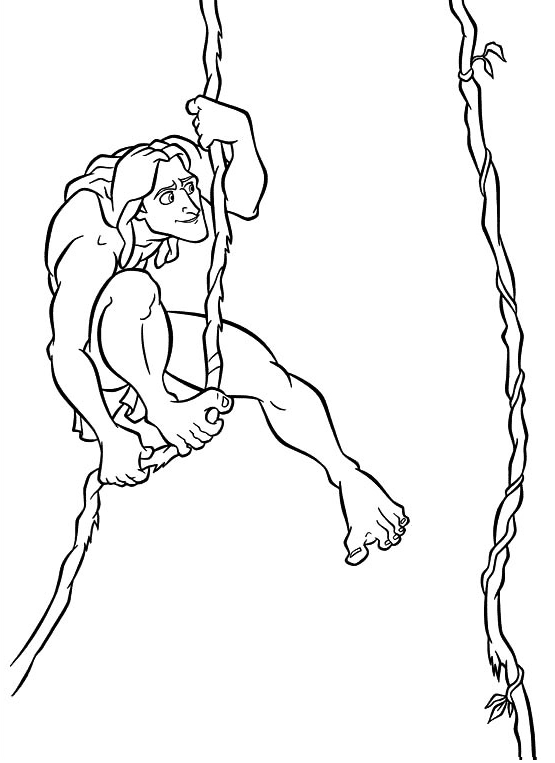 Tarzan coloring pages printable for free download