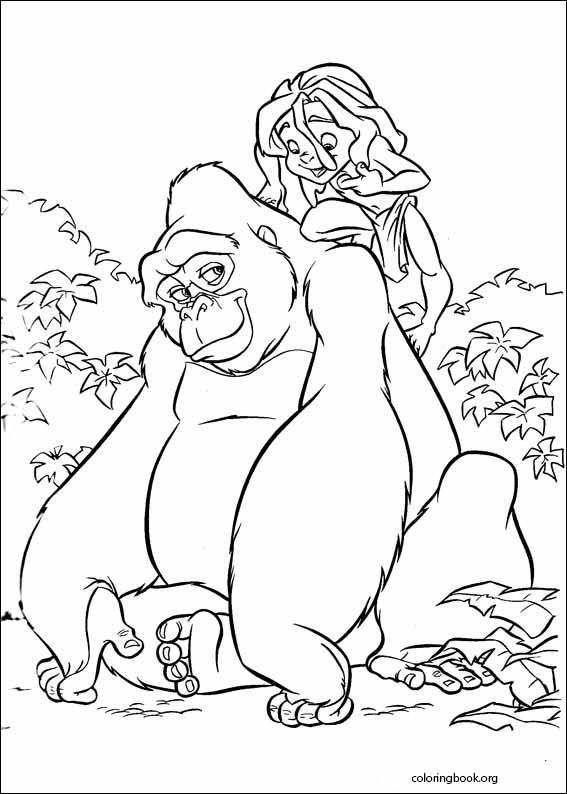 Tarzan coloring page