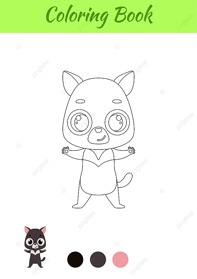 Tasmanian devil coloring page for kids cute baby black vector cute baby black png and vector with transparent background for free download