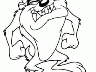 Best taz coloring pages for kids